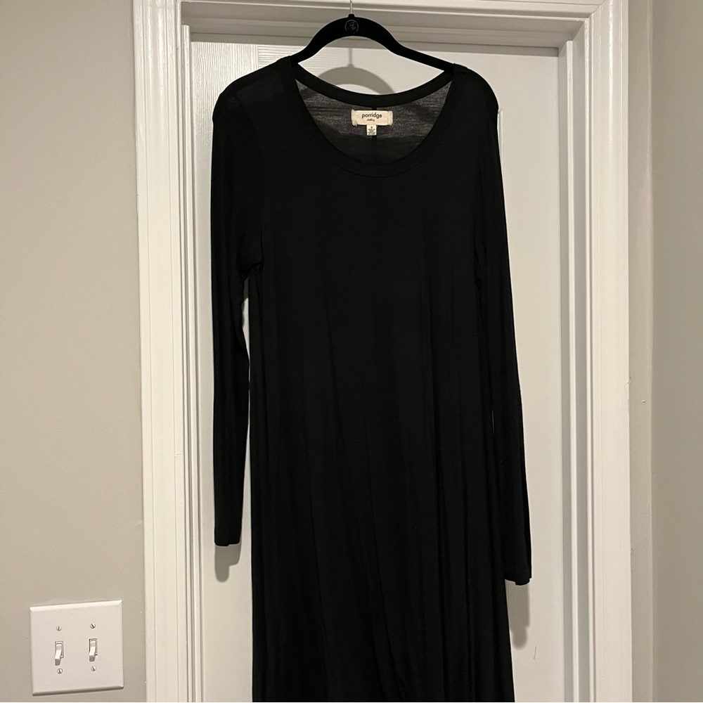 Anthropologie Porridge Knit Dress Black S